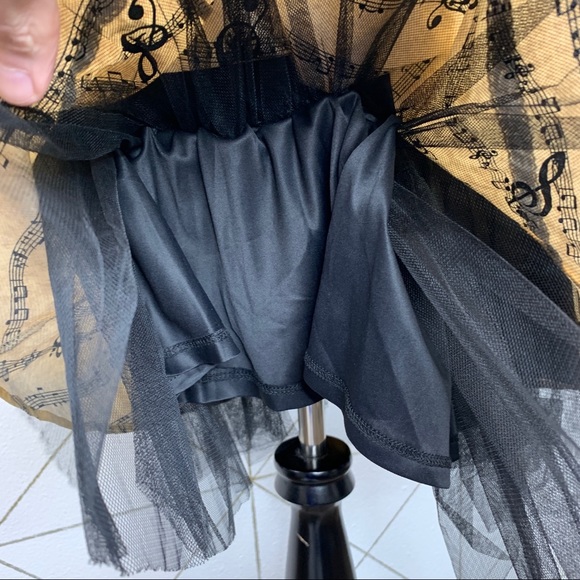 Hot Topic Musical Note Halter Fully Lined Dress Size XS - Picture 8 of 12